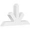 Ekena Millwork Saratoga Architectural Grade PVC Gable Bracket, 60"W x 32 1/2"H x 6"D x 6"F, 13/12 Pitch GBP060X33X0606SAR00 - alternate 1